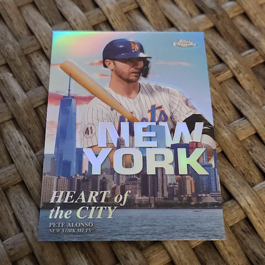 Topps Chrome Heart Of The City New York Pete Alonso #HOC-4