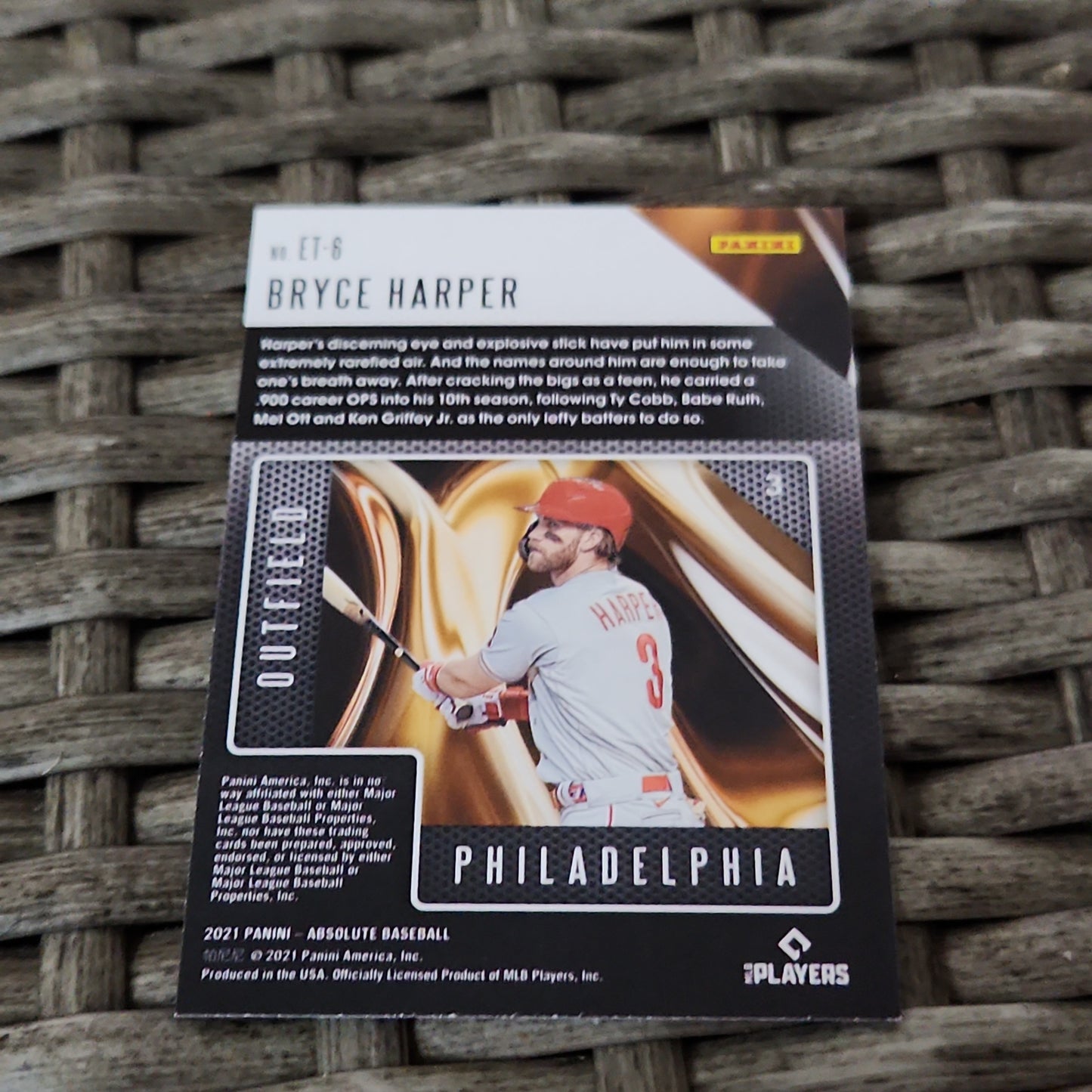 Panini Absolute Extreme Team Bryce Harper #ET-6