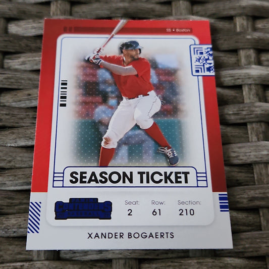 Panini Blue Conteders Season Ticket Xander Bigaerts #29
