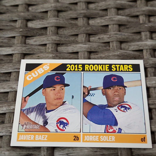 Topps Heritage 2015 Rookie Stars Javier Baez & Jorge Soler #139