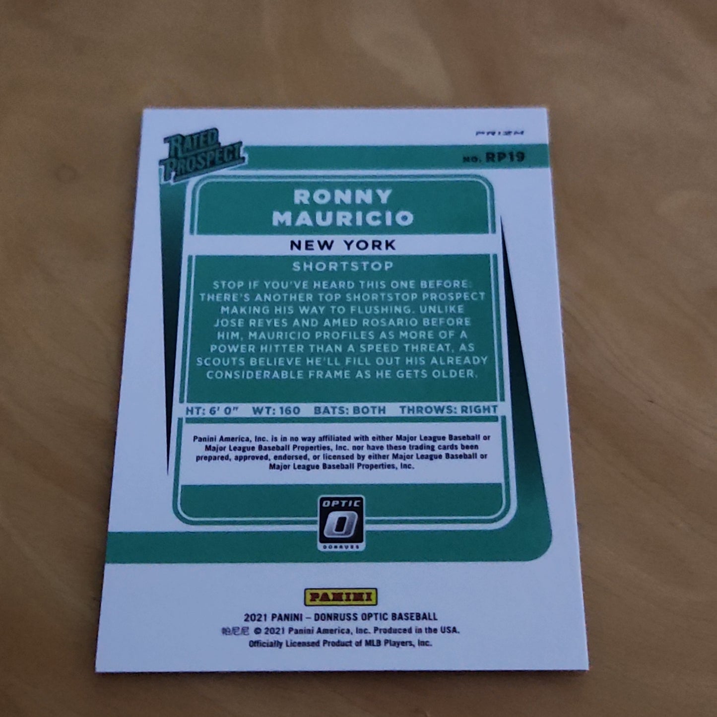 Panini Donruss Optic Rated Prospect #RP19