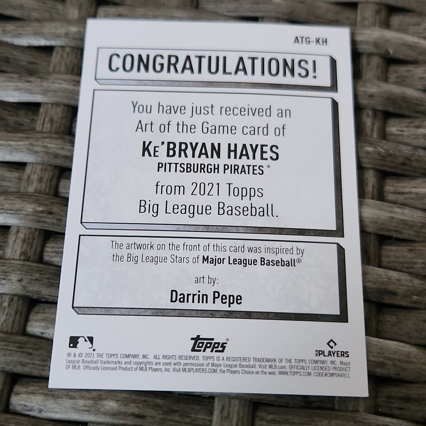 Topps BL Ke'Bryan Hayes RC #ATG-KH