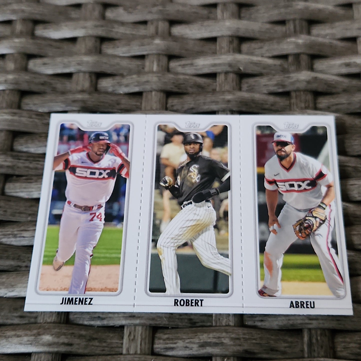 Topps Jose Abreu #TPC-9C Luis Robert TPC-9B Eloy Jimenez #TPC-9A