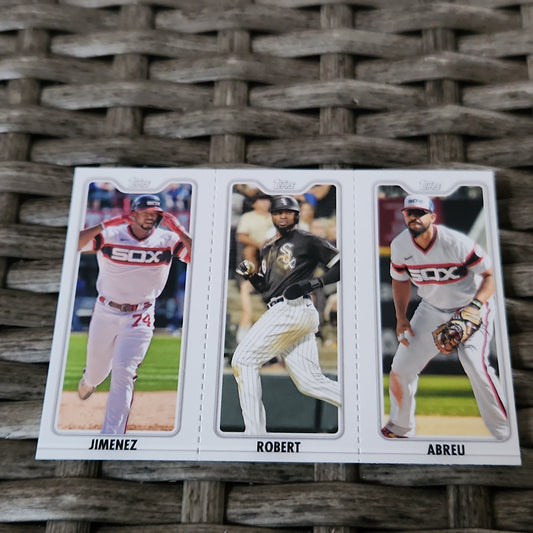 Topps Jose Abreu #TPC-9C Luis Robert TPC-9B Eloy Jimenez #TPC-9A
