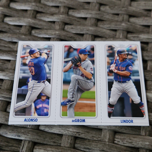 Topps Francisco Lindor #TPC-5C Jacob DeGrome TPC-5B Pete Alonso #TPC-5A