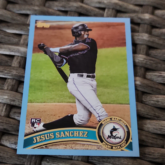 Topps Blue Holo Jesus Sanchez RC 22/25 #254