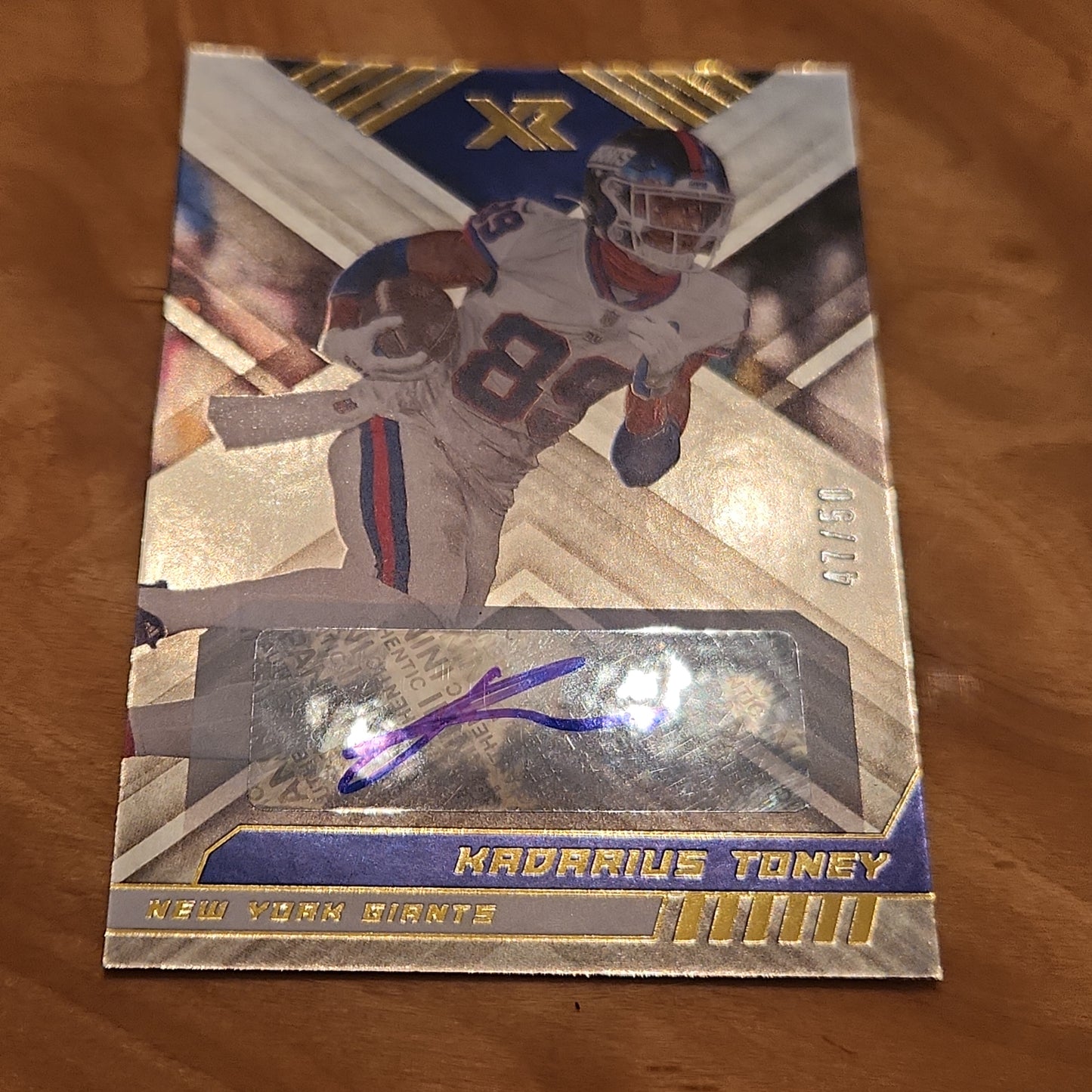 Panini XR Gold Kadarius Toney Auto 47/50 #94