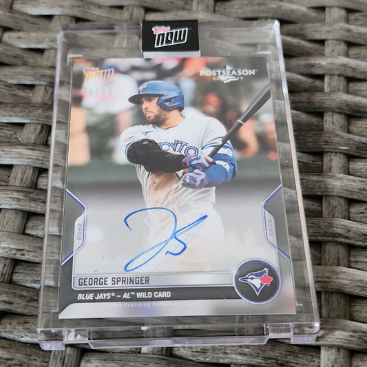 Topps Now Post Season George Springer Auto 78/99 #PS-74A