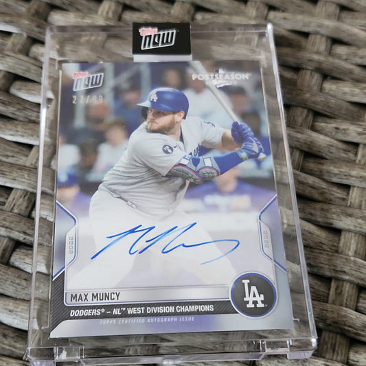 Topps Now Post Season Max Muncy Auto 27/99 #PS-4A