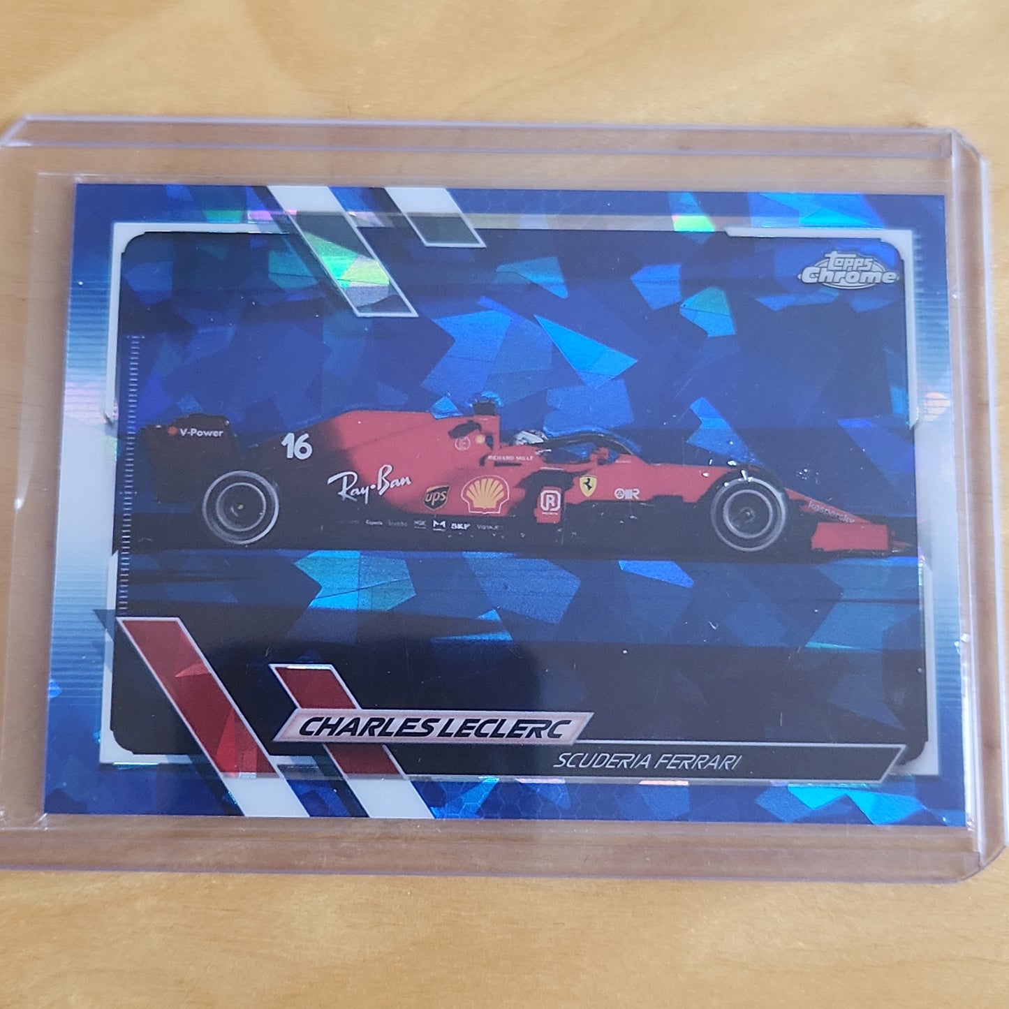 2021 Topps Chrome F1 Charles Leclerc Spahire #106 Scuderia Ferrari