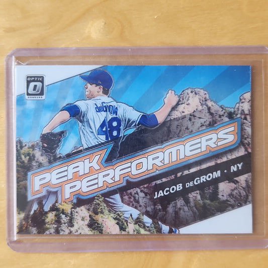 2019 Panini Donruss Optic Jacob DeGrom Peak Performers insert #PP-5 New York Mets