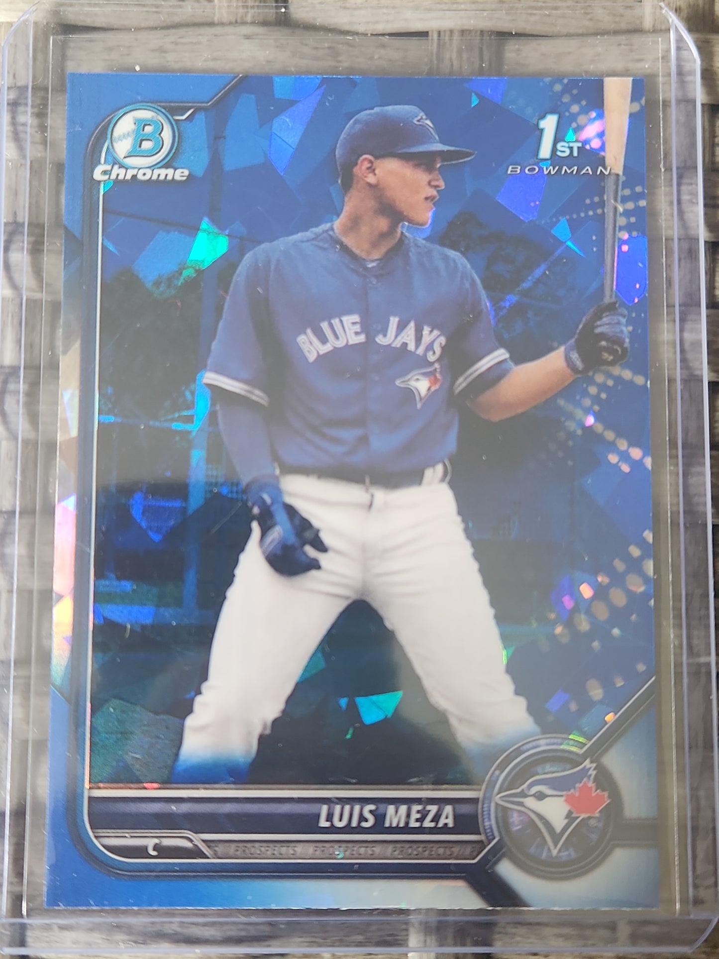 2022 Topps Bowmen Luis Meza 1st Bowmen Prospect Spahire #BCP-209 Toronto Blue Jays