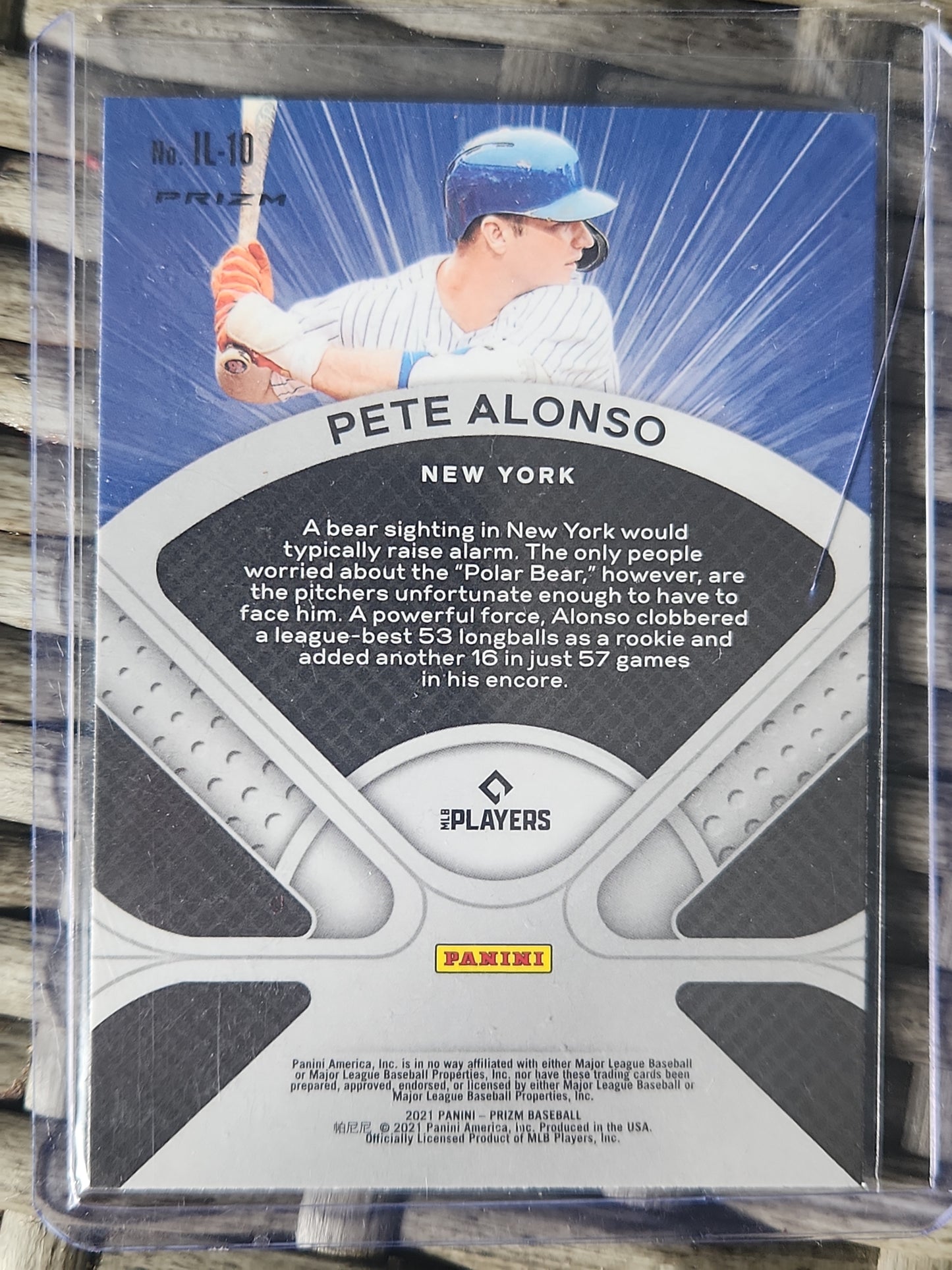 2021 Panini Prizm Baseball Pete Alonso Illumination insert Refractor #IL-10 New York Mets