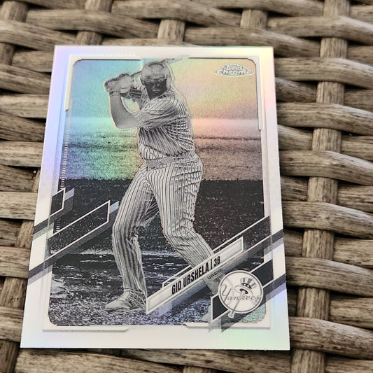 Topps Chrome Negative Refractor Gio Urshela #220