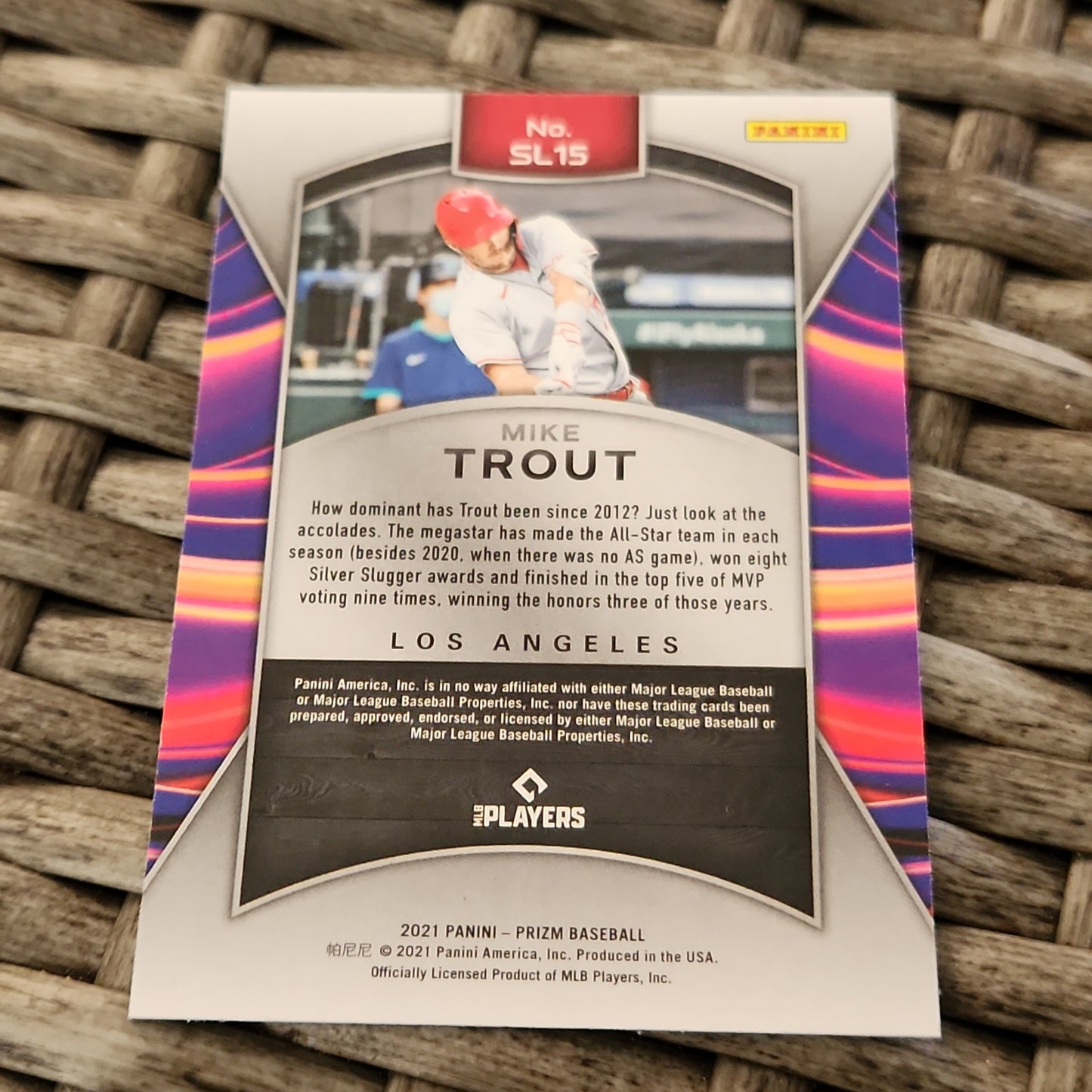 Panini Prizm Slugger Mike Trout #SL15