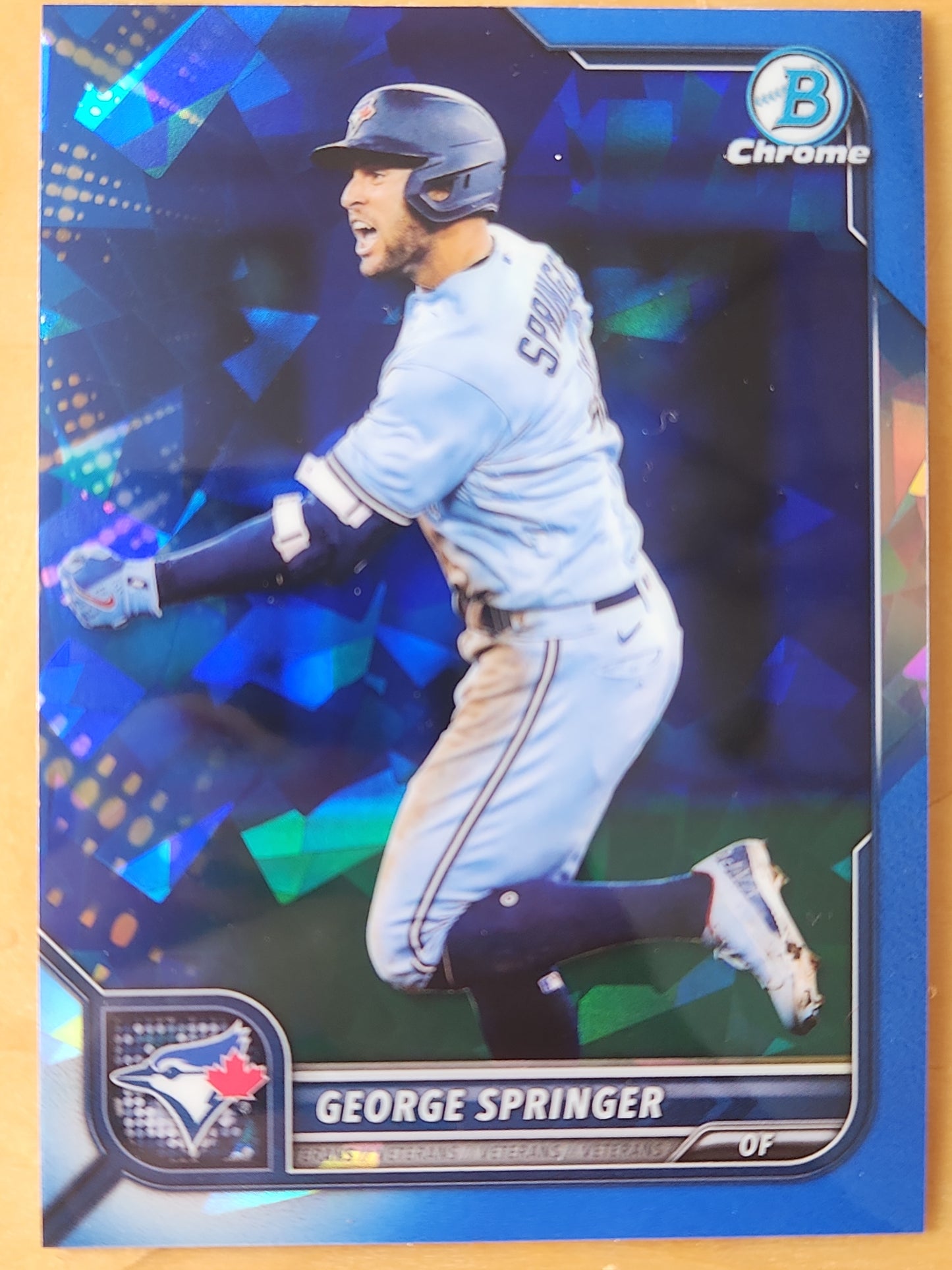 2022 Topps Bowman George Springer Veteran Spahire #74 Toronto Blue Jays