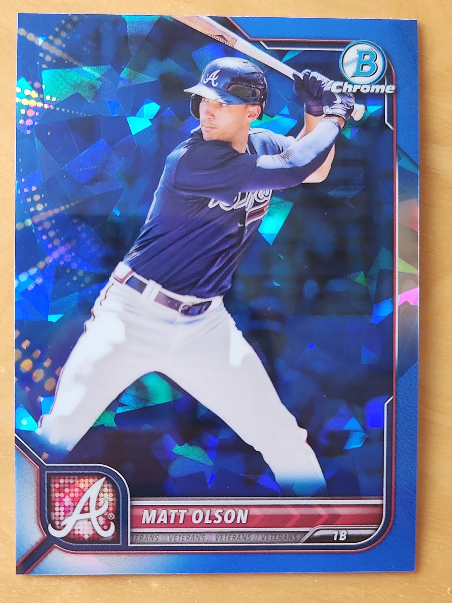 2022 Topps Bowman Matt Olson Veteran Spahire #60 Atlanta Brave