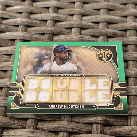 Topps Green Double Double Relic Andrew McCutchen 17/18 #TTR-MCC4