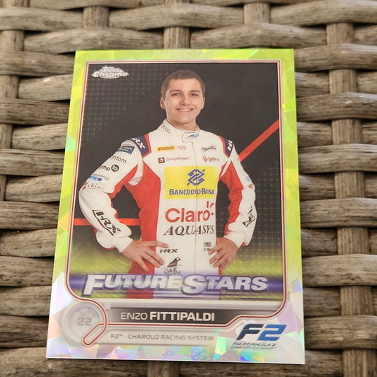 Topps Chrome Green Saphire Future Star Enzo Fittipaldi 047/199 #95