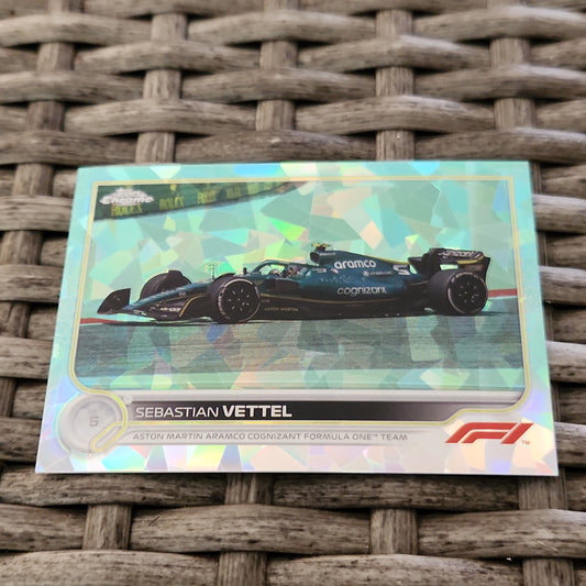 Topps Chrome Aqua Saphire Sebastian Vettel 53/99 #133