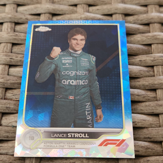 Topps Chrome Blue Saphire Lance Stroll #58