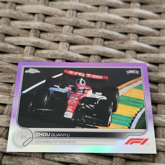 Topps Chrome Purple Zhou Guanyu RC 160/399 #67