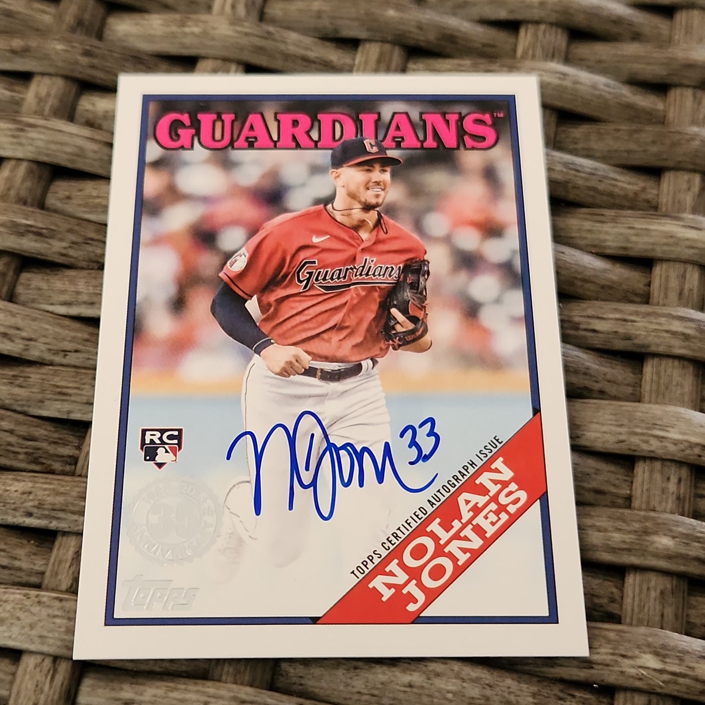 Topps 35th Anniversary Nolan Jones RC Auto #88BA-NJ