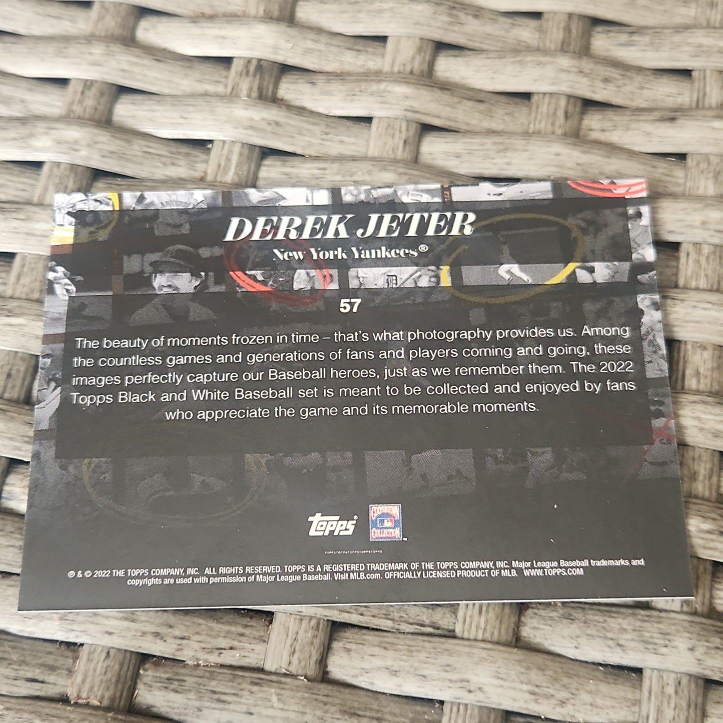 Topps Black & White Derek Jeter #57