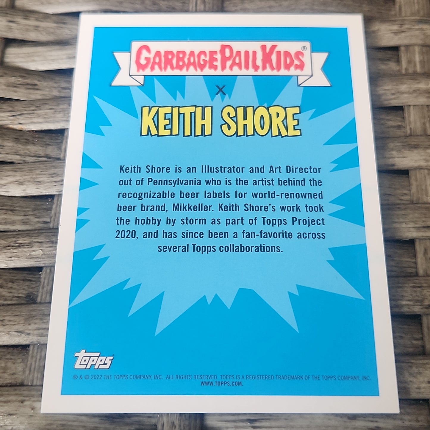 Topps Chrome Garbage Pail Kids X Keith Shore Ko'D Keith #1a