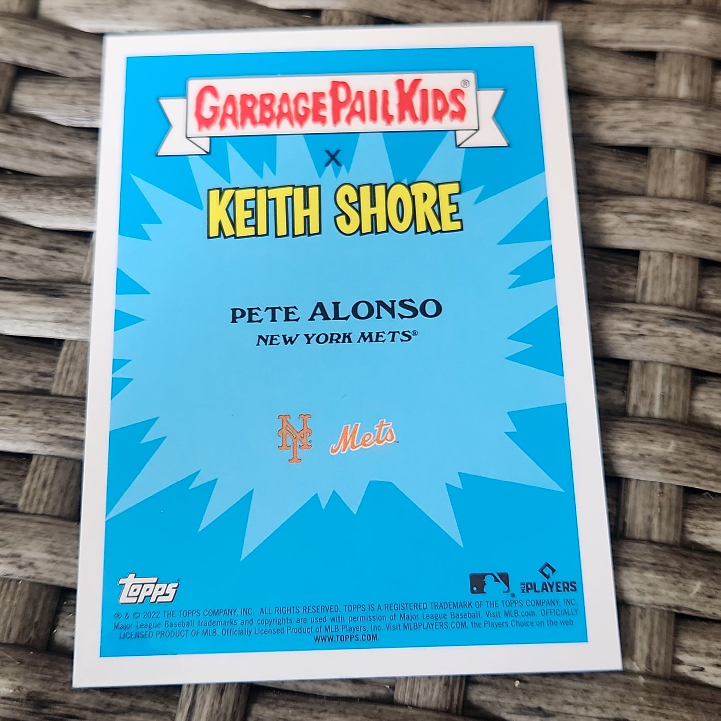 Topps Chrome Garbage Pail Kids X Keith Shore MLB Orange Popular Pete 27/50 #2a