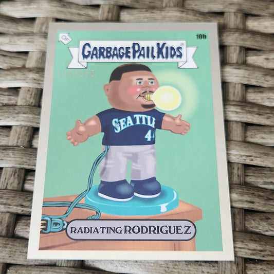 Topps Chrome Garbage Pail Kids X Keith Shore MLB Radiating Rodriguez 130/150 #10b