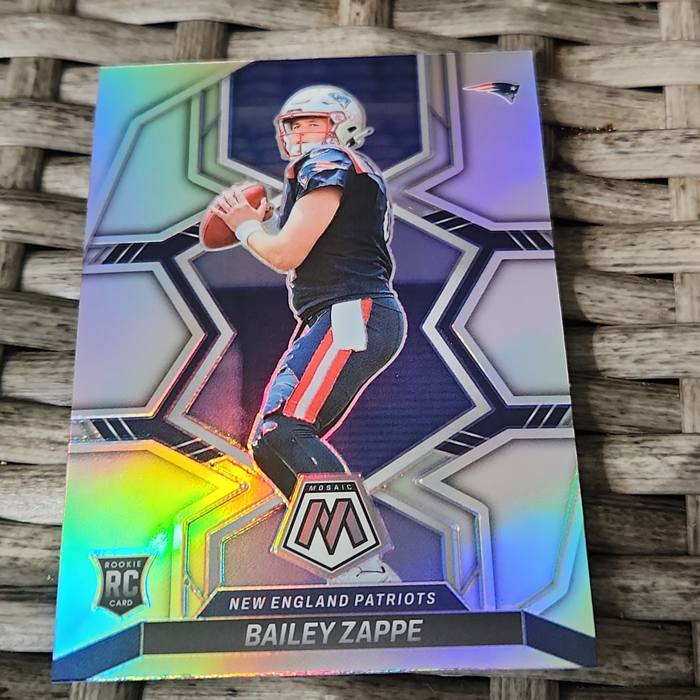 Panini Mosiac Prizm Bailey Zappe RC #321