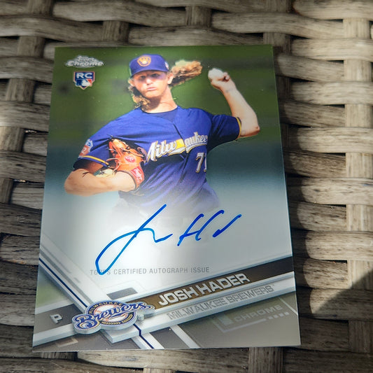 Topps Chrome Josh Hadet RC Auto #RA-JHA
