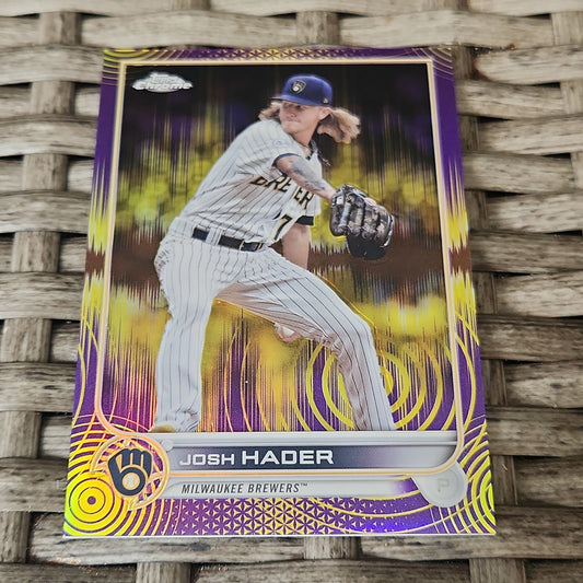 Topps Chrome Sonic Purple & Yellow Josh Hader 020/299 #119