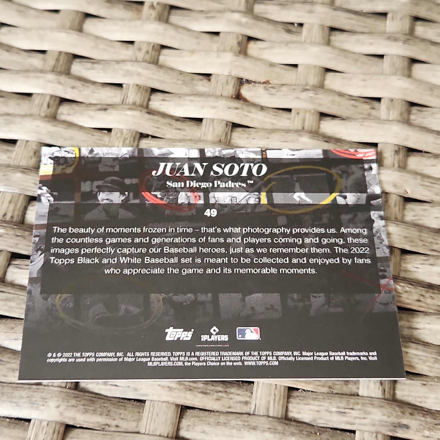 Topps Black & White Juan Soto #49