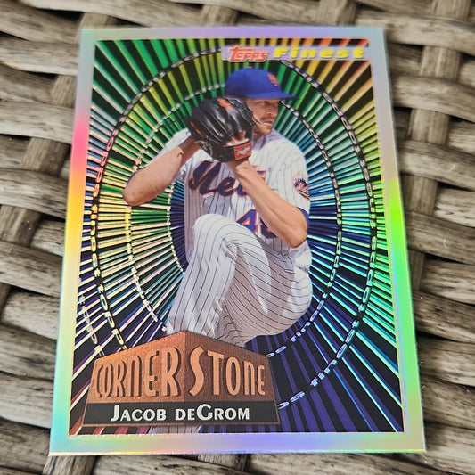 Topps Finest Corner Stone Jacob DeGrom #94FC-JD