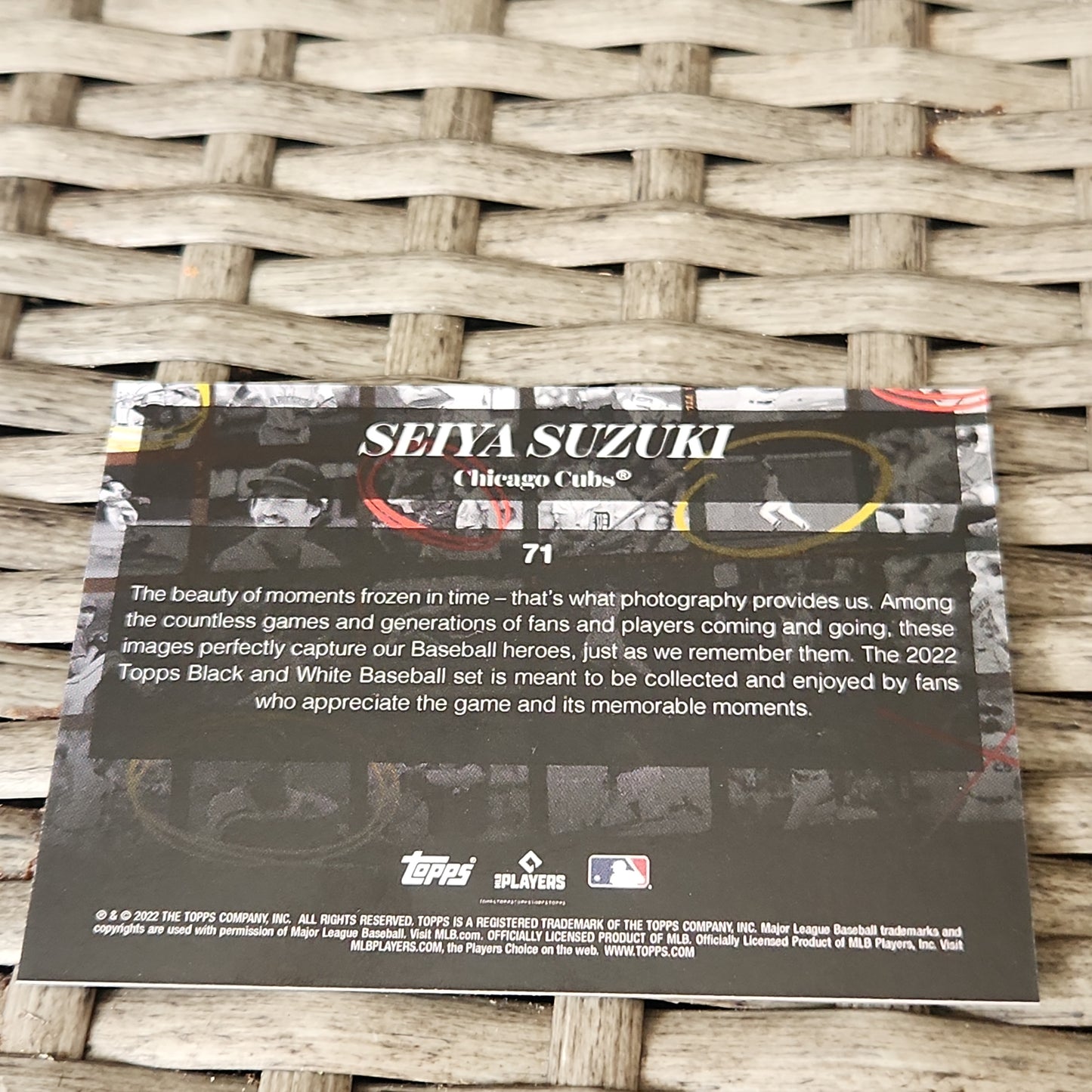 Topps Black & White Seiya Suzuki RC #71