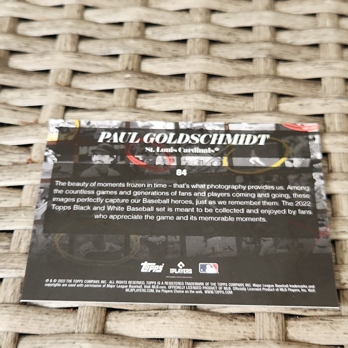 Topps Black & White Paul Goldschmidt #84