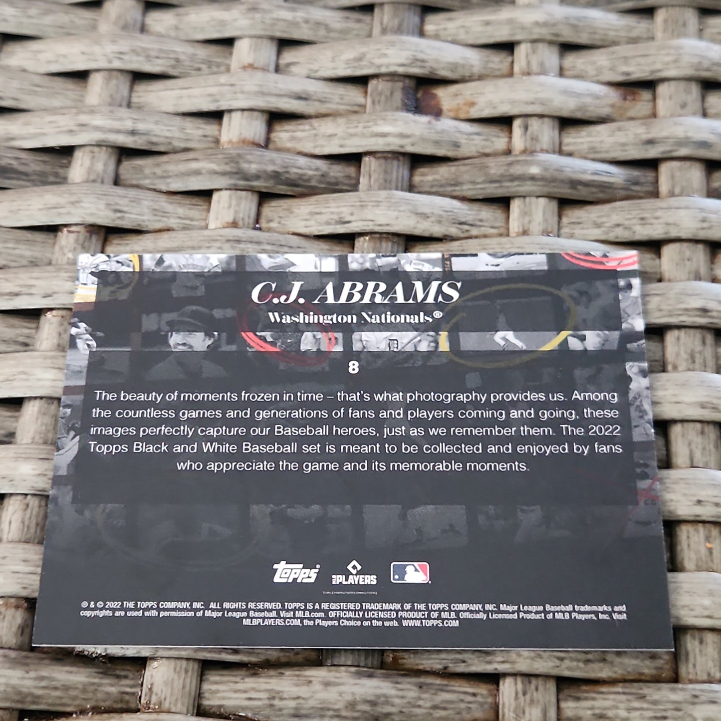 Topps Black & White C.J. Abrams RC #8