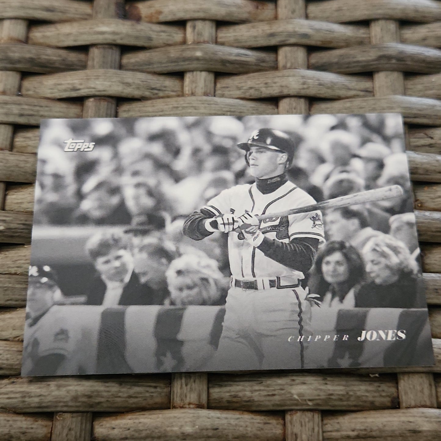 Topps Black & White Chipper Jones #19