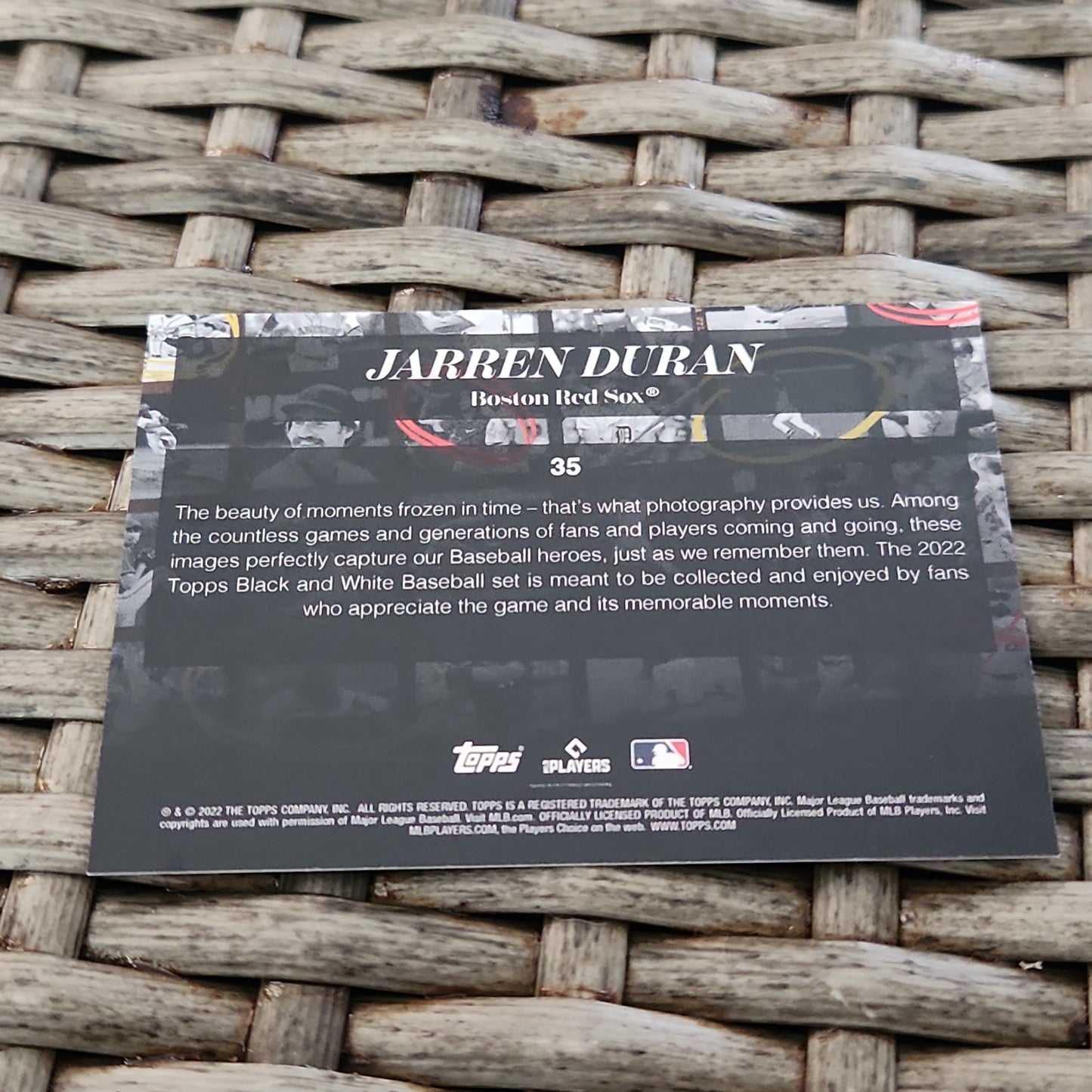 Topps Black & White Jarren Daurn RC #35