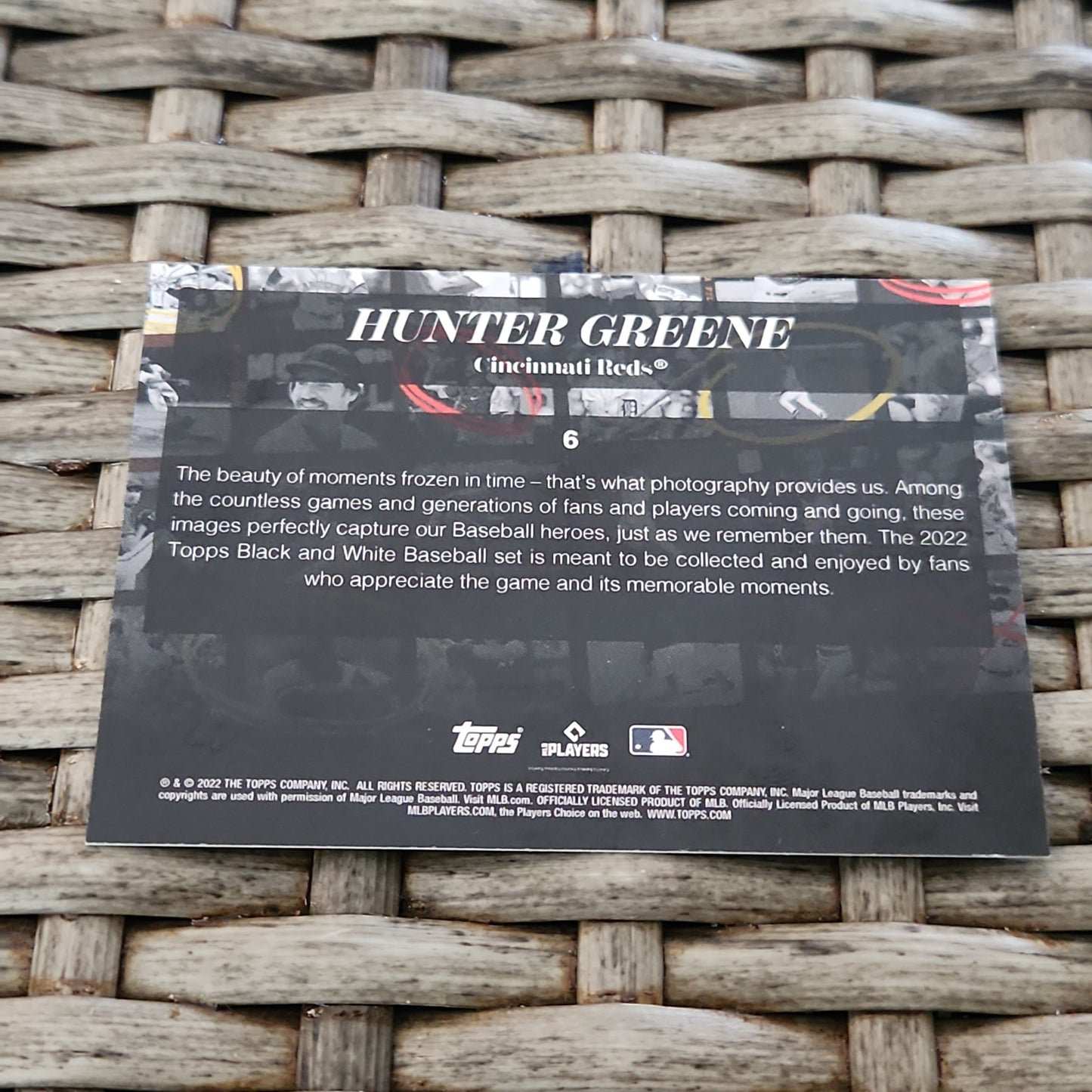 Topps Black & White Hunter Greene RC #6