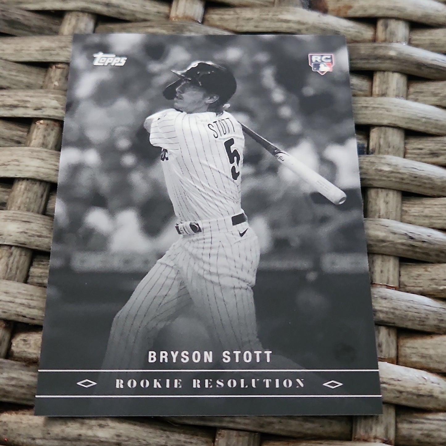 Topps Black & White Rookie Resolution Bryson Stott RC #RR-9