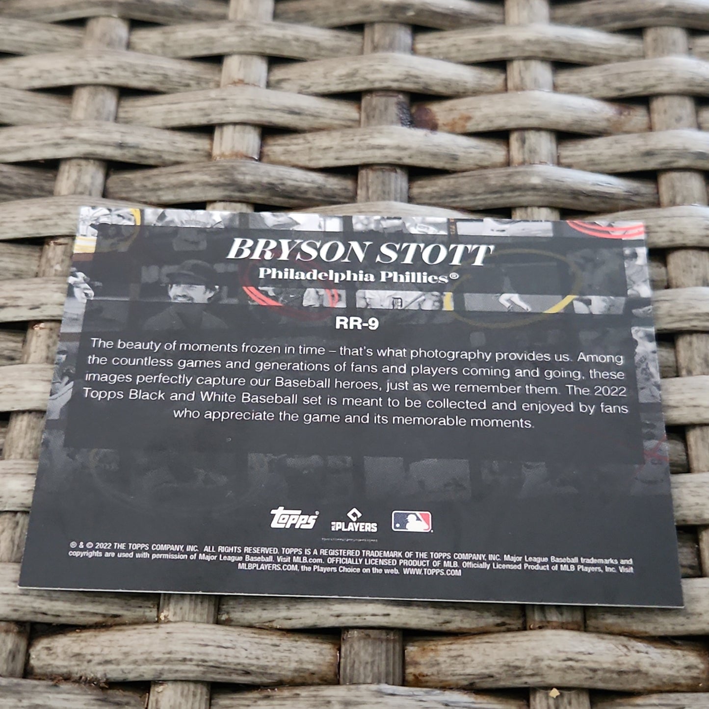 Topps Black & White Rookie Resolution Bryson Stott RC #RR-9