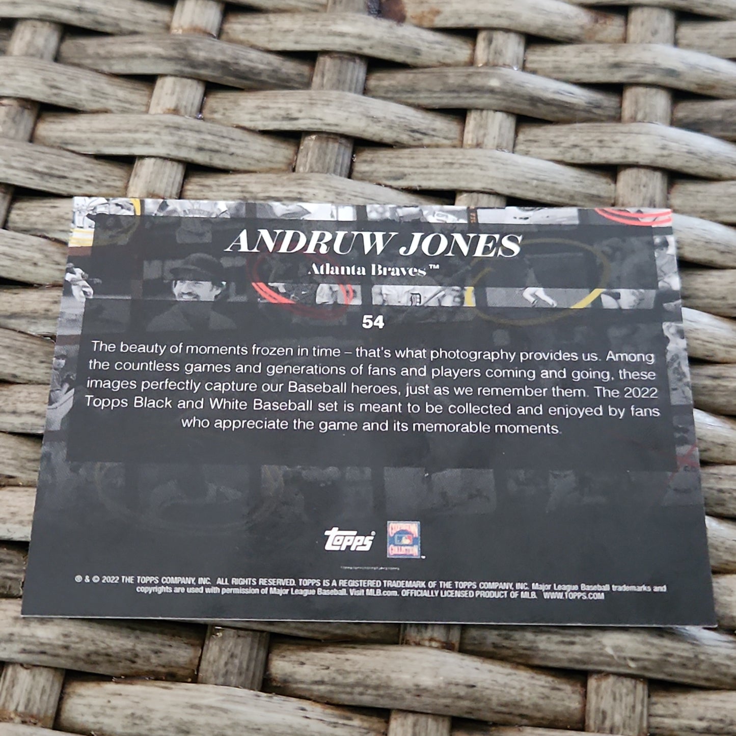 Topps Black & White Andrew Jones #54