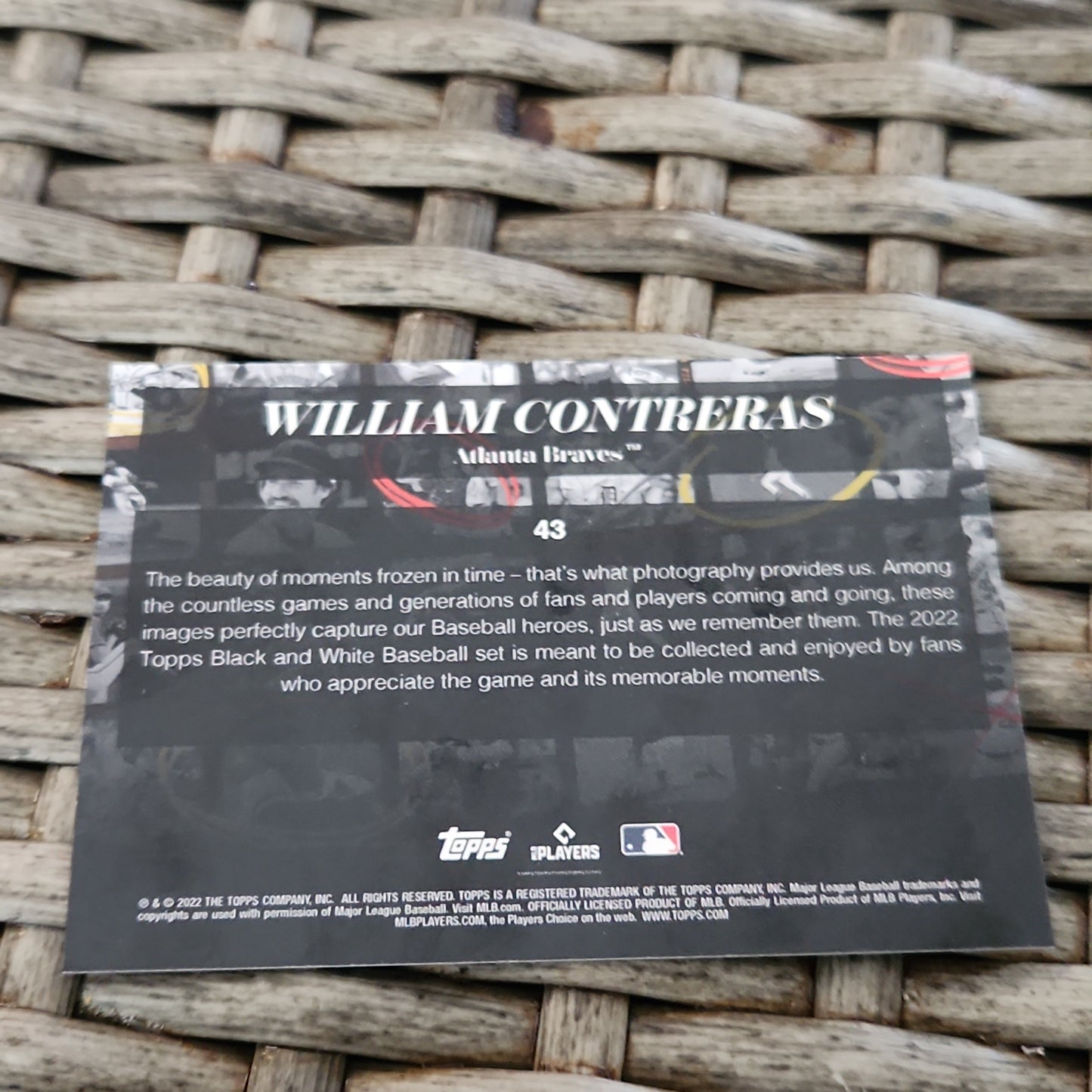 Topps Black & White William Contreras #43