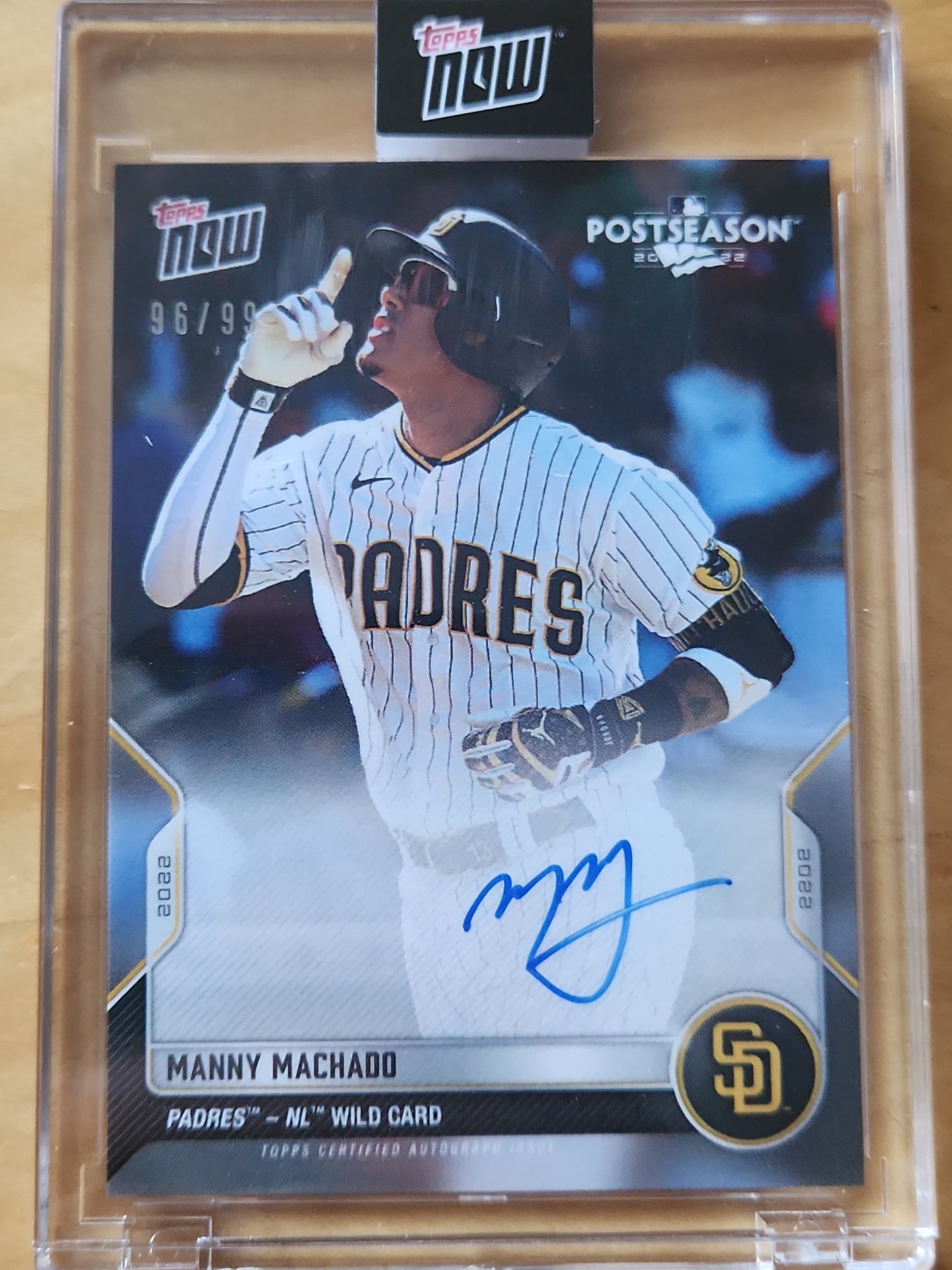 Topps Now PostSeason Manny Machado Auto 97/99 #PS-101A