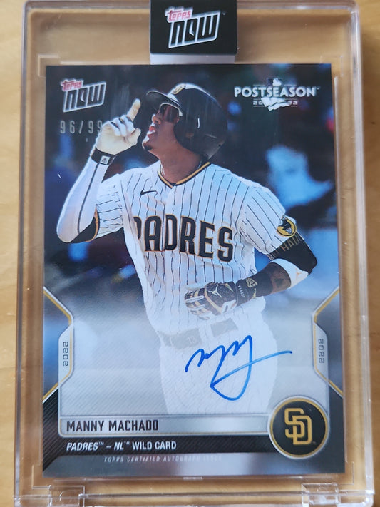 Topps Now PostSeason Manny Machado Auto 97/99 #PS-101A