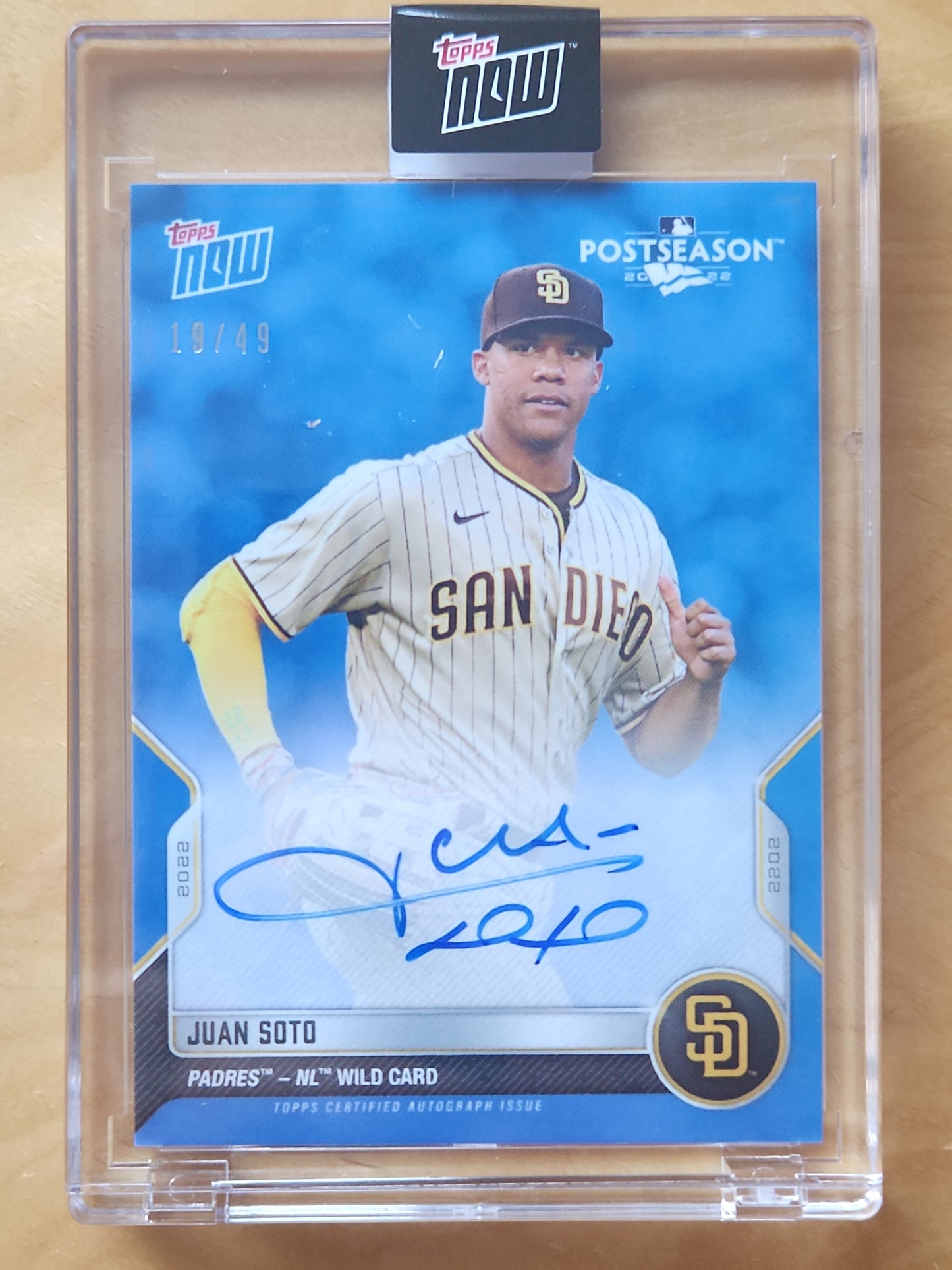 Topps Now PostSeason Jaun Soto Auto Blue 19/49 #PS-102B