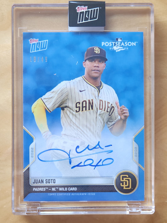 Topps Now PostSeason Jaun Soto Auto Blue 19/49 #PS-102B
